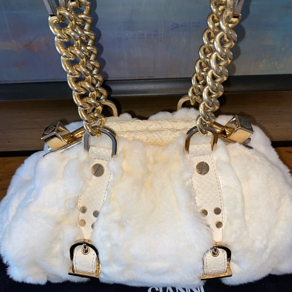 Versace Fur Off White Satchel - Picture 5 of 15